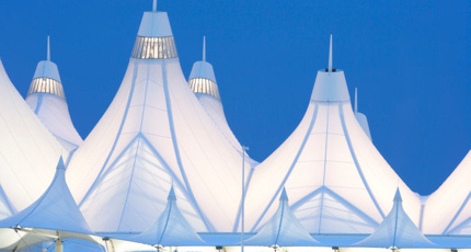 Denver International Airport's canopy roof